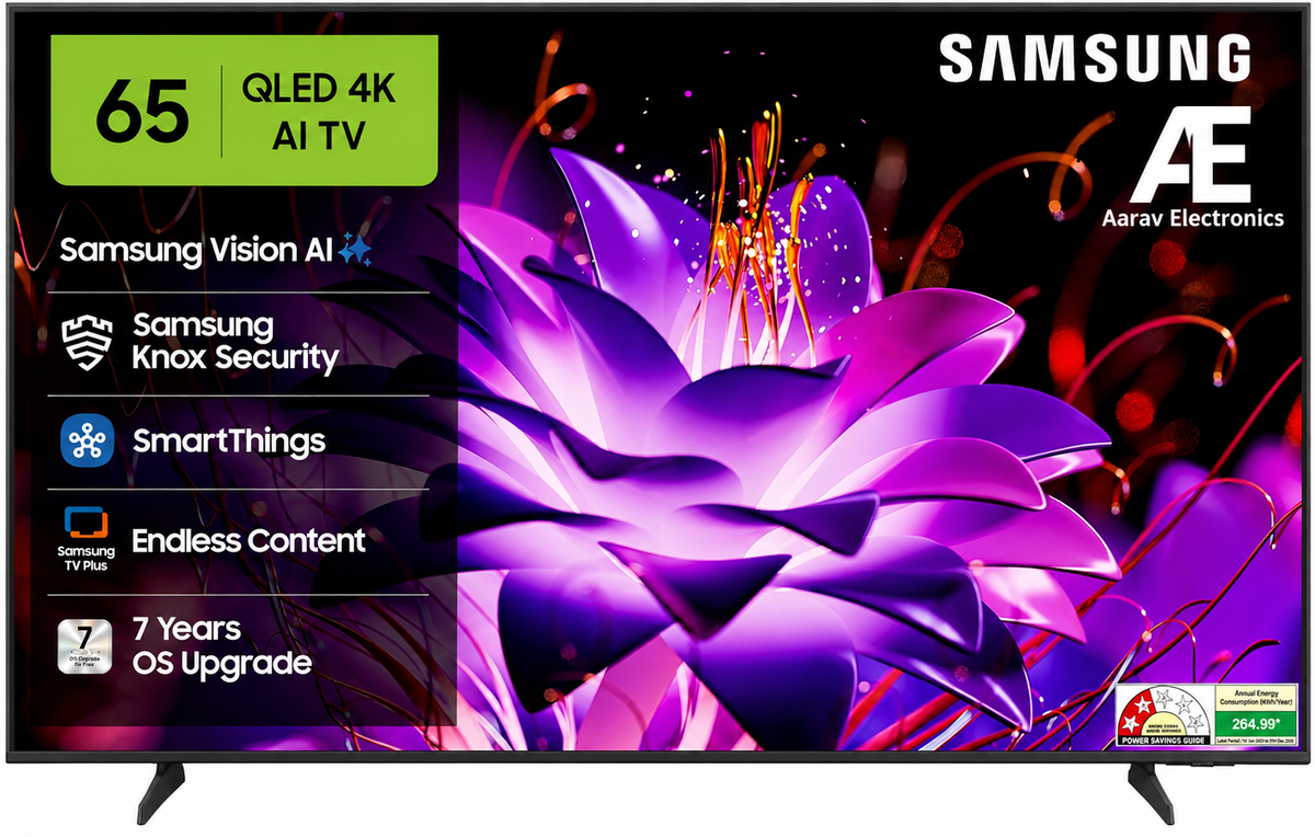 Samsung 65 Inch Vision AI QLED 4K Smart TV QA65QEF1AULXL (Open box / Without box)