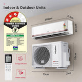 Hitachi 1.5 Ton 3 Star, New Star rated, Heavy Duty Smart Inverter Split AC (Copper, Wi-Fi, Long air throw, Smart View Display, ice Clean, Hybrid Convertible, Anti-Bacterial Mesh Filter,RAS.Y319PCDISL, White)