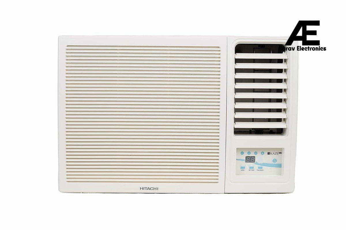 Hitachi 1 Ton 2 Star Window AC (Copper, Dust Filter, 2021 Model, RAW312HEDO, White)