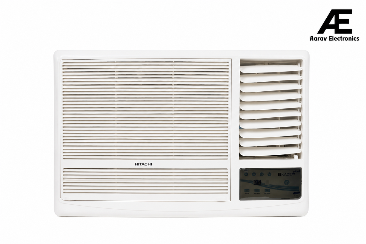 Hitachi 1.5 Ton 3 Star Window Fixed Speed AC (Copper, Filter Clean Indicator, RAW318HIDO, New BEE Rated, White)