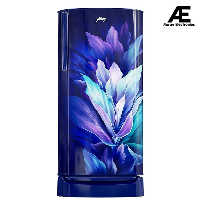 Godrej 180 L 3 Star Direct Cool Turbo Cooling Technology With Upto 24 Days farm Freshness Single Door Refrigerator (RD ERIOPLS 205C THF AZ BL, Azure Blue)
