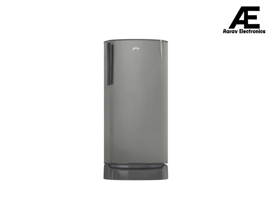 Godrej 180 L 3 Star Direct Cool Turbo Cooling Technology With Upto 24 Days farm Freshness Single Door Refrigerator (RD ERIOPLS 205C THF ST GL, Steel Glow)