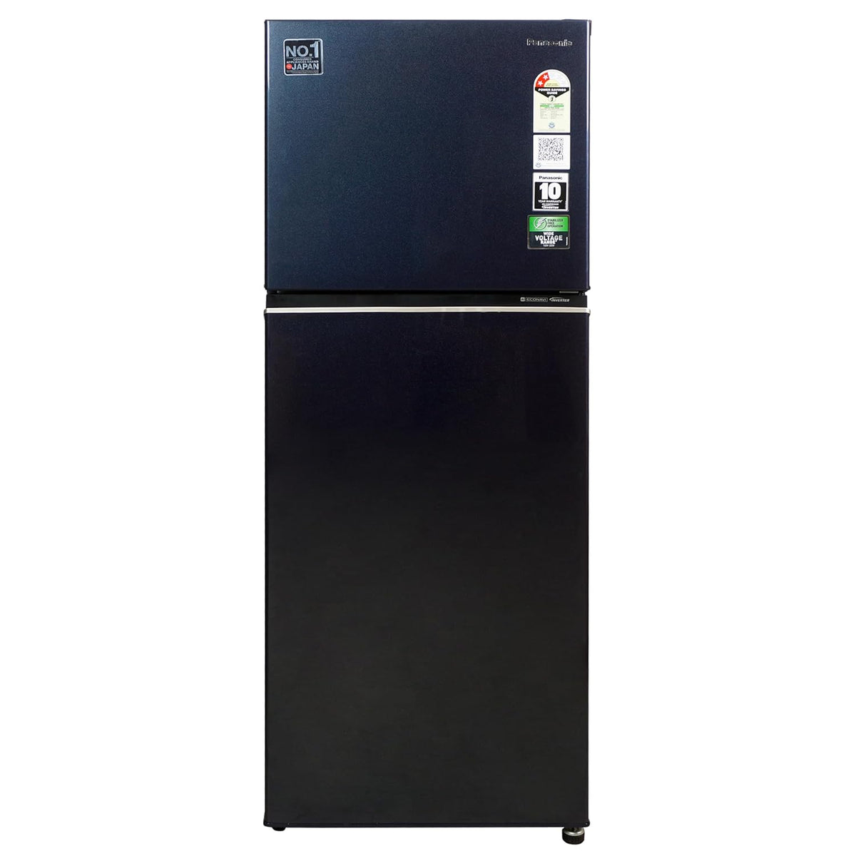 Panasonic 2 Star Prime Convertible 6-Stage Smart Inverter Frost-Free Double Door Refrigerator (NR-TG338BPAN, Deep Ocean Blue, Jumbo Fresh Vegetable Basket, Net Capacity 292L)