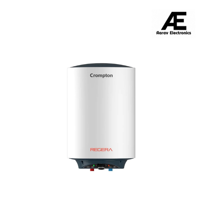 Crompton 10 L Storage Water Geyser ASWH-3810 (Amica Plus 10L With Superior Glasslined Technology and Free Installation, White, Green)