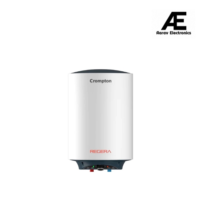 Crompton Regera 15L Storage Water Heater ASWH-3815, White, 2000W, Glassline Tank, 8 Bar Pressure, Anti-Rust Body, 3-Level Safety System) Free Installation and Pipe
