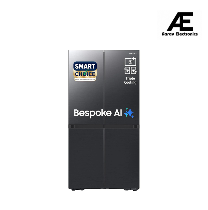 Samsung Smart Choice 650 L, Convertible, Digital Inverter, Frost Free, French Door Refrigerator (RF65DG90BDSGTL, Black, Black Caviar)