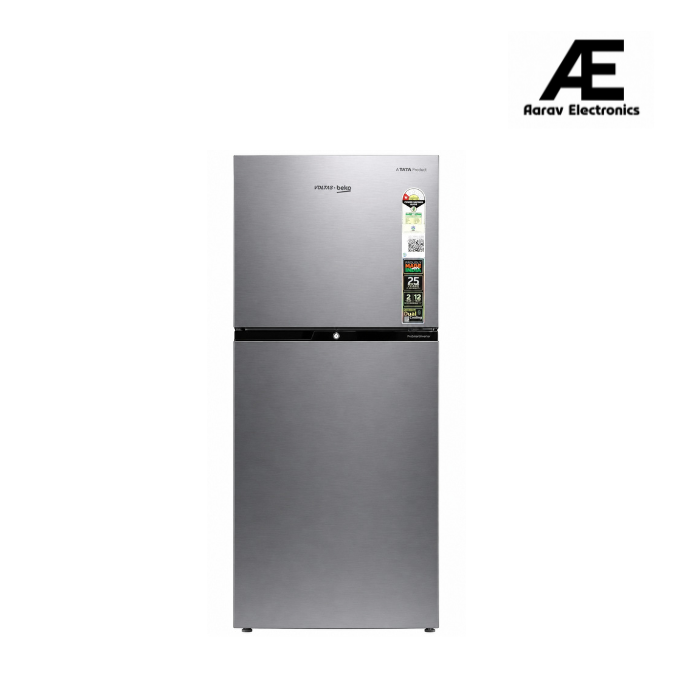 Voltas Beko RFF315D/1WPV100RXID 268L 1 Star Frost Free Double Door Refrigerator ( Hairline Silver )