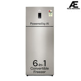 Godrej 436 L 2 Star With AI Tech, 1+2 Years Additional Warranty, 95%+ Food Surface Disinfection Inverter Frost Free Double Door Regalis Refrigerator (RF EON 438B RCI CH GD, Champagne Gold)