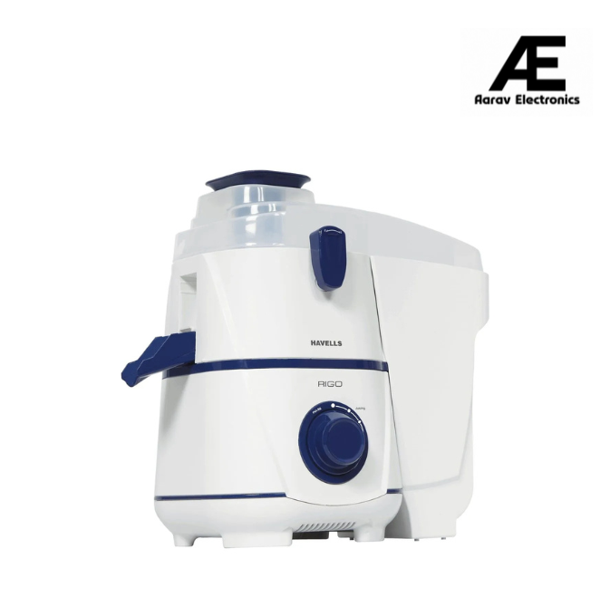 Havells Rigo 500W Juicer (GHFJMBVB050) – White & Dark Blue