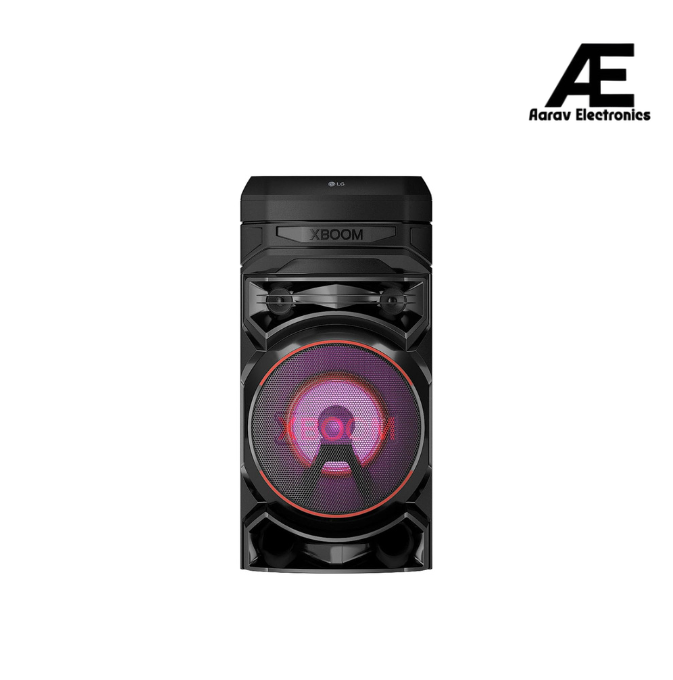 LG XBOOM RNC5 Party Speaker, Multi Color Lighting, Karaoke Feature, 1 Mic + 1 Guitar Input, Wireless Party Link, USB, Bluetooth Connection, XBOOM App