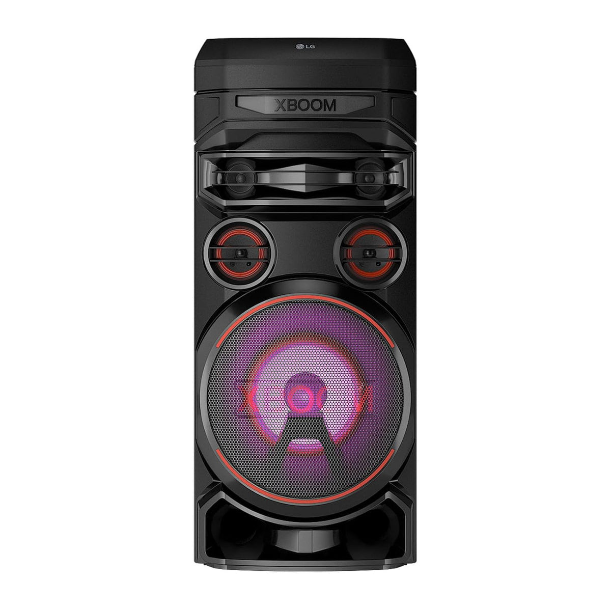 LG XBOOM RNC7 Party Speaker, Multi Color Lighting, Karaoke Feature, 1 Guitar Input, Wireless Party Link, USB, Bluetooth Connection, XBOOM App