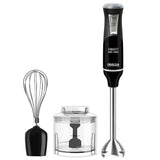 INALSA Hand Blender 1000 Watts with Chopper, Whisker| Variable Speed &amp; Turbo Speed Function|100% Copper Motor|1Liter|Low Noise |Anti-Splash Technology|Home&amp;kitchen|2 Year Warranty (Robot Inox 1000E)