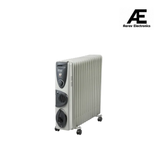 Russell Hobbs EOFR 2900 (ROR15F, Grey) 2900 W | Oil Filled Radiator Electric Room Heater | ISI Approved Oil Filled Room Heater
