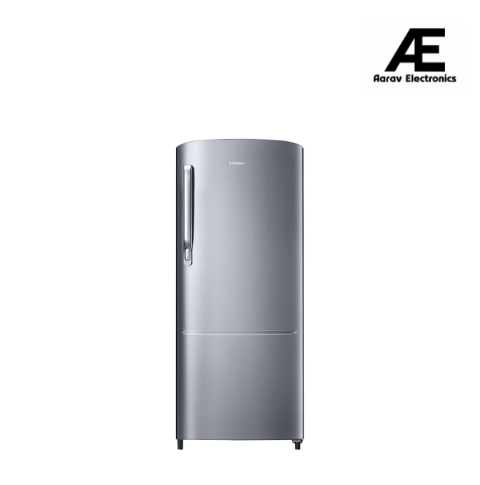 Samsung 183 L, 2 Star, Digital Inverter, Direct-Cool Single Door Refrigerator (RR20C2712S8/NL, Silver, Elegant Inox)