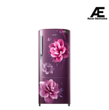 Samsung 183 L, 3 Star, Digital Inverter, Direct-Cool Single Door Refrigerator (RR20C2723CR/NL, Red, Camellia Purple)