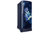 Samsung 183 L, 3 Star, Digital Inverter, Direct-Cool Single Door Refrigerator (RR20H2823UZ/NL, Midnight Blossom Blue, Base Stand Drawer, Single Touch Defrost, 2026 Model)