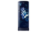Samsung 183 L, 3 Star, Digital Inverter, Direct-Cool Single Door Refrigerator (RR20H2823UZ/NL, Midnight Blossom Blue, Base Stand Drawer, Single Touch Defrost, 2026 Model)