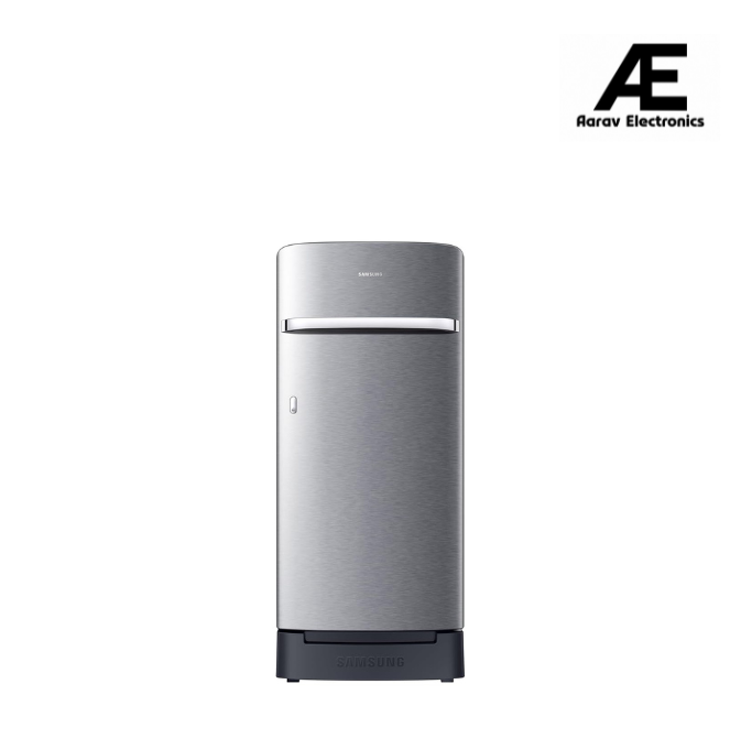 Samsung 189 L, 5 Star, Digital Inverter, Direct-Cool Single Door Refrigerator (RR21H2H25S8/HL, Silver, Elegant Inox, Base Stand Drawer, Single Touch Defrost, 2026 Model)