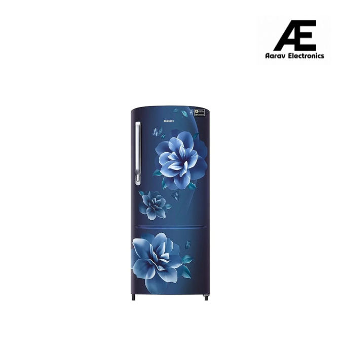 Samsung 223L 3 Star Inverter Direct-Cool Single Door Refrigerator (RR24C2723CU/NL,Camellia Blue), Free 1 Year Extended warranty