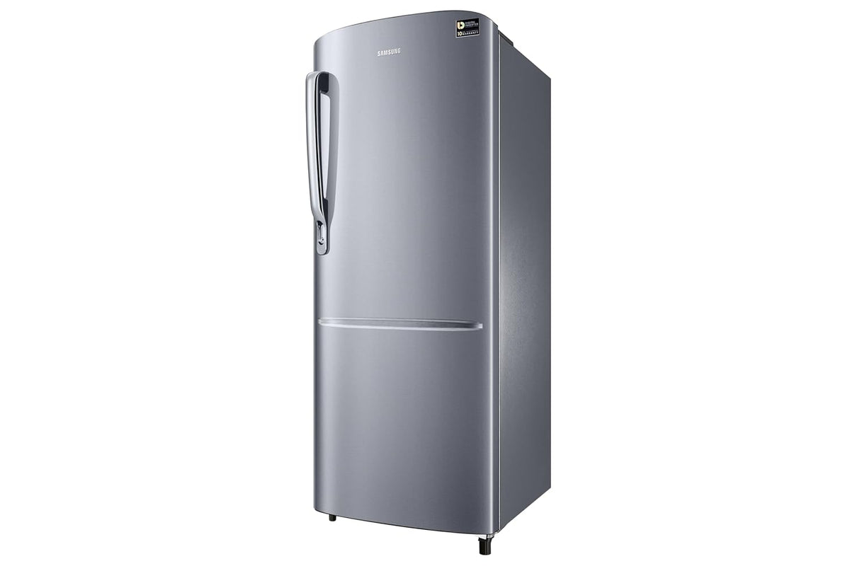 Samsung 223 L, 3 Star, Digital Inverter, Direct-Cool Single Door Refrigerator (RR24H2723S8/NL, Elegant Inox, Single Touch Defrost, 2026 Model)