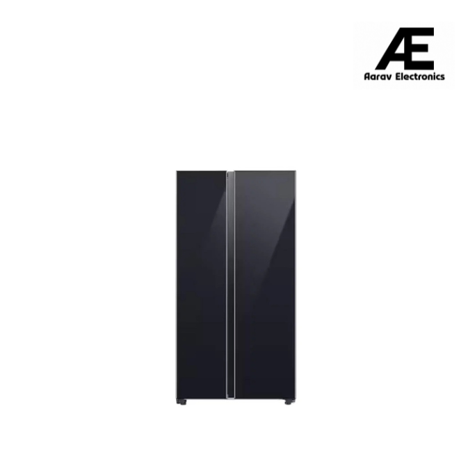 Samsung 653 L, 3 Star, Frost Free, Double Door, Convertible 5-in-1 Digital Inverter, Side By Side AI Enabled Smart Refrigerator with WiFi REF RS76CB81A333HL, Silver