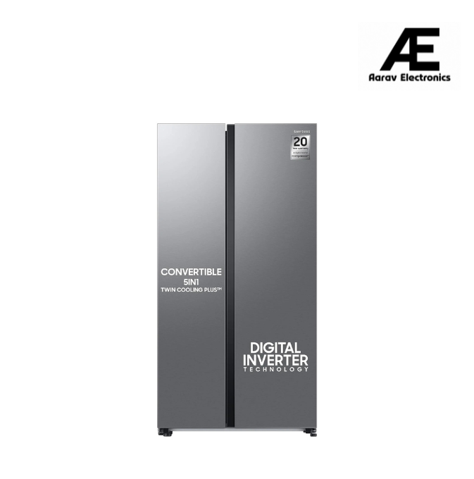 Samsung 653L WI-FI Enabled SmartThings Side By Side Inverter Refrigerator (RS76CG8113SLHL, EZ Clean Steel)