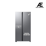 Samsung 653L WI-FI Enabled SmartThings Side By Side Inverter Refrigerator (RS76CG8113SLHL, EZ Clean Steel)