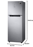 Samsung 236L 2 Star Inverter Frost-Free Convertible 3 In 1 Double Door Refrigerator Appliance (RT28C3732S8/HL,Elegant Inox)