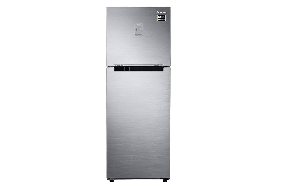 Samsung 236L 2 Star Inverter Frost-Free Convertible 3 In 1 Double Door Refrigerator Appliance (RT28C3732S8/HL,Elegant Inox)