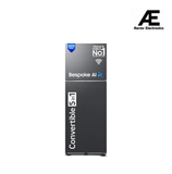 Samsung 330 L, 3 Star, Convertible 5-in-1, Digital Inverter, Frost Free Double Door, WiFi Enabled Bespoke AI Refrigerator (RT34DG5A4DB1HL, Black Matte, Black)