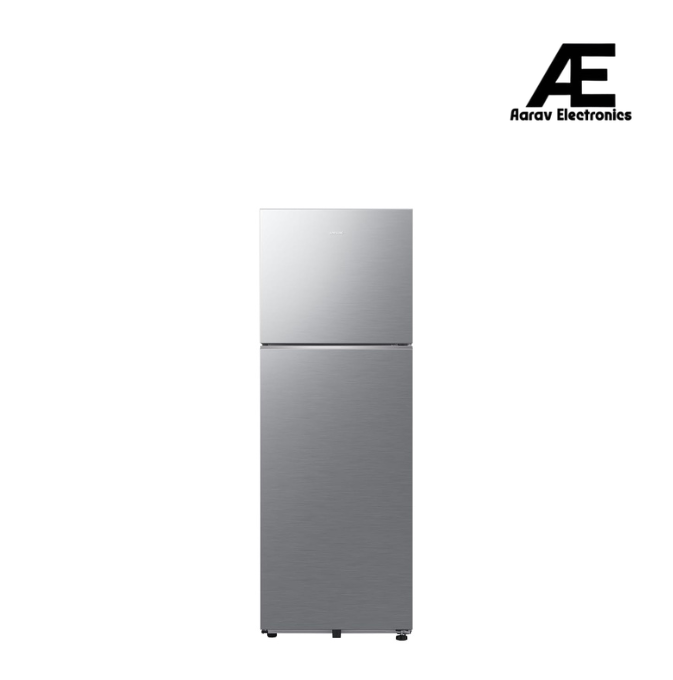 Samsung 330L 2 Star Convertible 5-in-1 Frost Free Double Door WiFi Bespoke AI Refrigerator with Digital Inverter, Light DOI Metal Silver – RT34HG5A42S8HL (2026 Model)