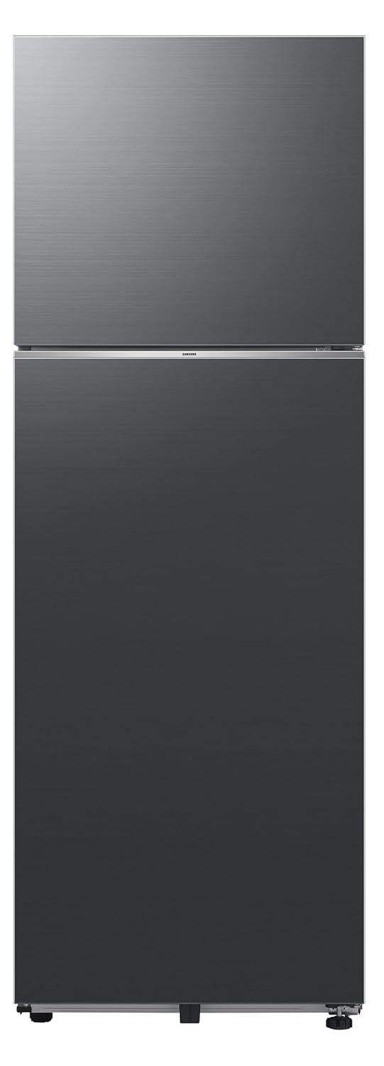 Samsung 350 L, 3 Star, Convertible 5-in-1, Digital Inverter, Frost Free Double Door, WiFi Enabled Bespoke AI Refrigerator (RT38DG5A4DB1HL, Black Matte, Black)