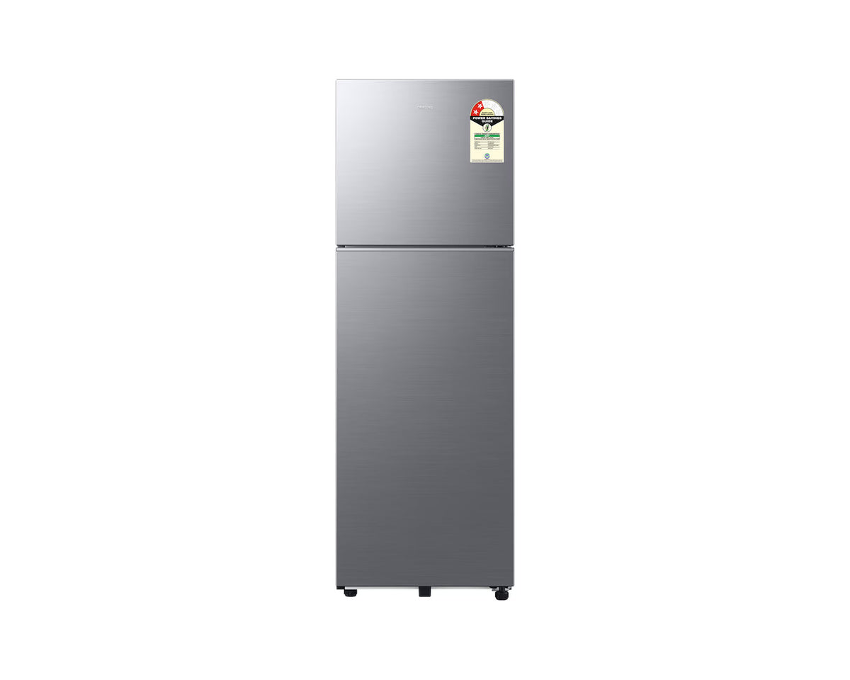 Samsung 256 L Double Door Frost Free Refrigerator (RT40H30W2P), All Around Cooling, Toughened Glass Shelves, Stabilizer Free Operation, Energy Efficient, Elegant Finish
