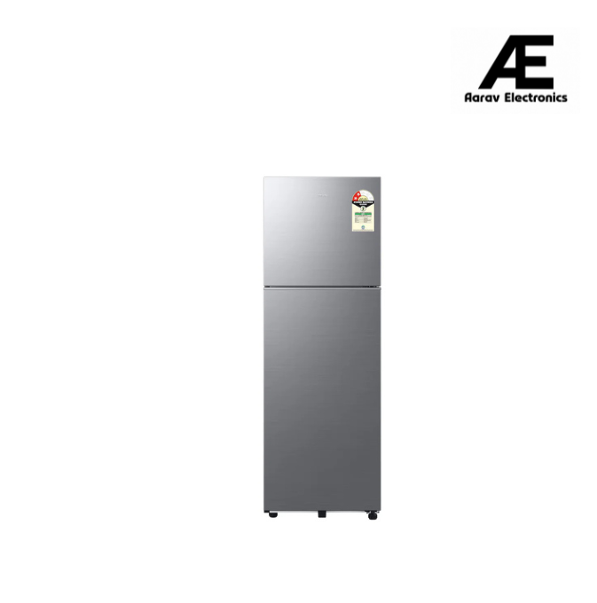 Samsung 256 L Double Door Frost Free Refrigerator (RT40H30W2P), All Around Cooling, Toughened Glass Shelves, Stabilizer Free Operation, Energy Efficient, Elegant Finish