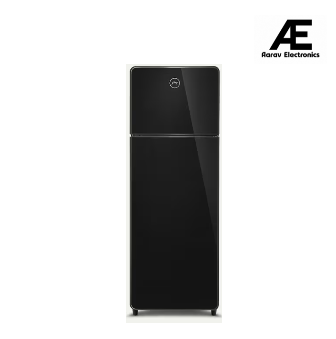 Godrej RT EONCRYSTAL 280BN RI OB 244 L 2 Star Frost Free Double Door Refrigerator (Onyx Black)