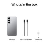 Samsung Galaxy S25 5G Smartphone with Galaxy AI (Silver Shadow, 12GB RAM, 256GB Storage), Snapdragon 8 Elite, 50 MP Camera with ProVisual Engine and 4000mAh Battery