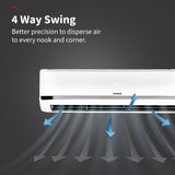 Hitachi 1.5 Ton Class 5 Star Wi-Fi Inverter Split AC (100% Copper, Heavy Duty, Xpandable+, ice Clean, Dust Filter, 5700XXL RAS.Y518PCAISL2, White)