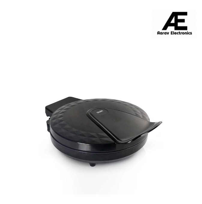 Glen Electric Pizza Maker 1200W Griller, 180-Degree Opening, 3033 PG Non-Stick Coating, Black (2 Years Warranty)