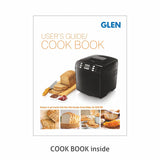 Glen Bread Maker &amp; Atta Kneader Machine, 700-900gm, Fully Automatic, With Time Delay Start &amp; 12 Pre-Set Functions, Non-Stick Baking Pan, 3 Crust Setting, Electronic Controls, 550W-Black(3039)