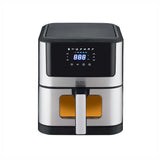 Glen Digital Air Fryer, 6 Litre, 1500W, Digital Controls with 7 Pre-Set Menus, Adjustable 60-Minute Timer, Temperature Control, Fry, Grill, Roast &amp; Bake with Less Oil, Large - Black (SA-3043DSS)