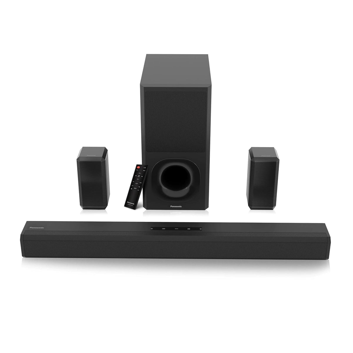Panasonic 5.1 Ch Sound Bar With 3D Surround Sound 600W With Wireless Surround Speakers Dolby Digital plus Tpuch Control (250W+70*5W),BT 5.3, USB,HDMI ARC,Optical,Aux With Remote Control &amp;Display