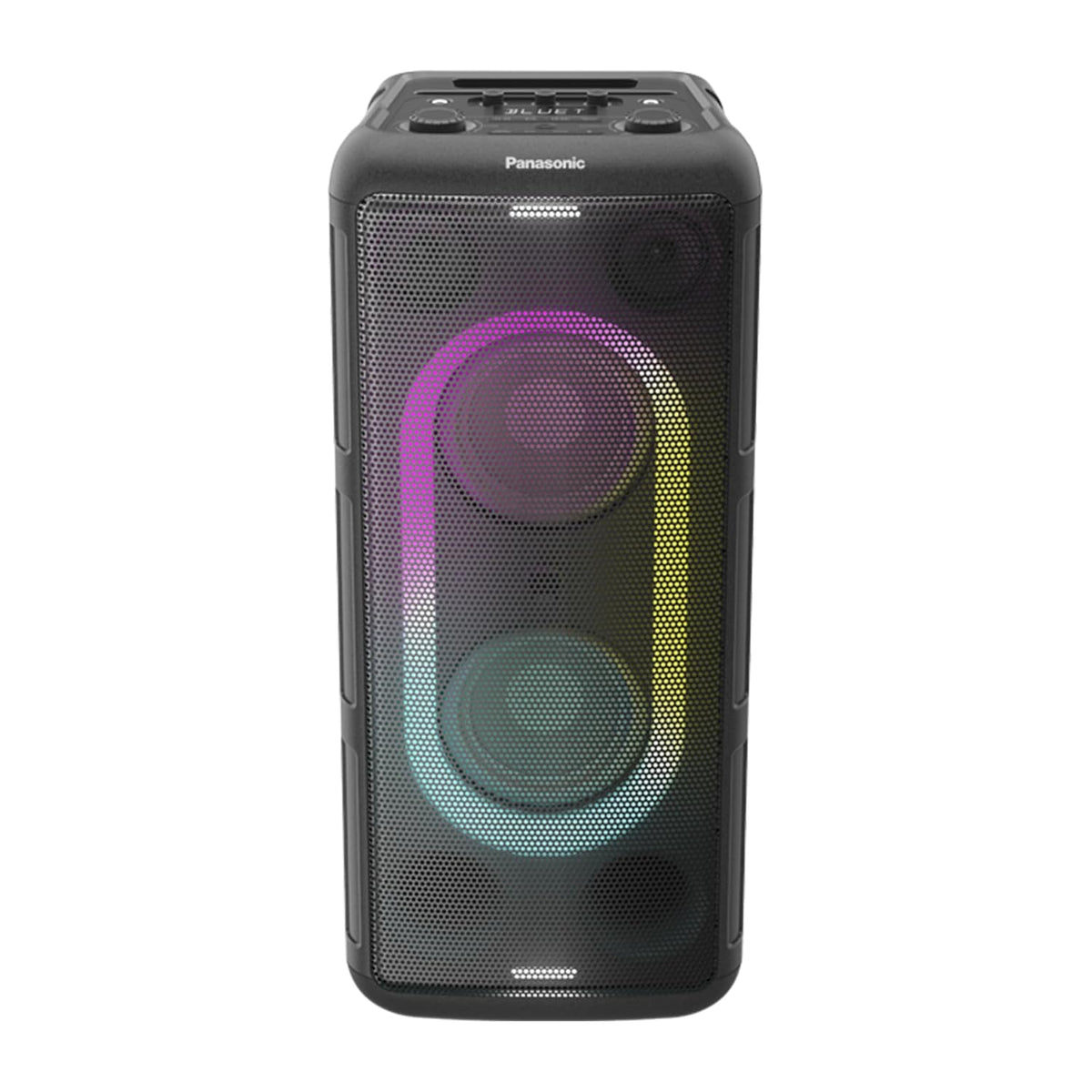Panasonic SC-TMAX45 High Power Double Woofer Bluetooth Party Speaker System with USB, AUX and Optical Input, Mic &amp; Guitar Jack (Black)