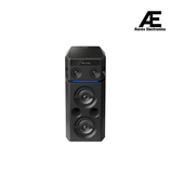 Panasonic SC-UA30GW-K Party Speaker, 300 W RMS, Bluetooth, USB, AUX, FM Radio, USB, Full Karaoke, Airquake Bass, Portable with Handle, 2 mic Jacks (Black)