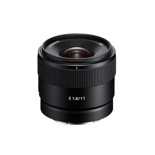 Sony E Mount E 11mm F1.8 APS-C Lens (SEL11F18) | Wide-Angle Prime | Vlogging &amp; Content Creation