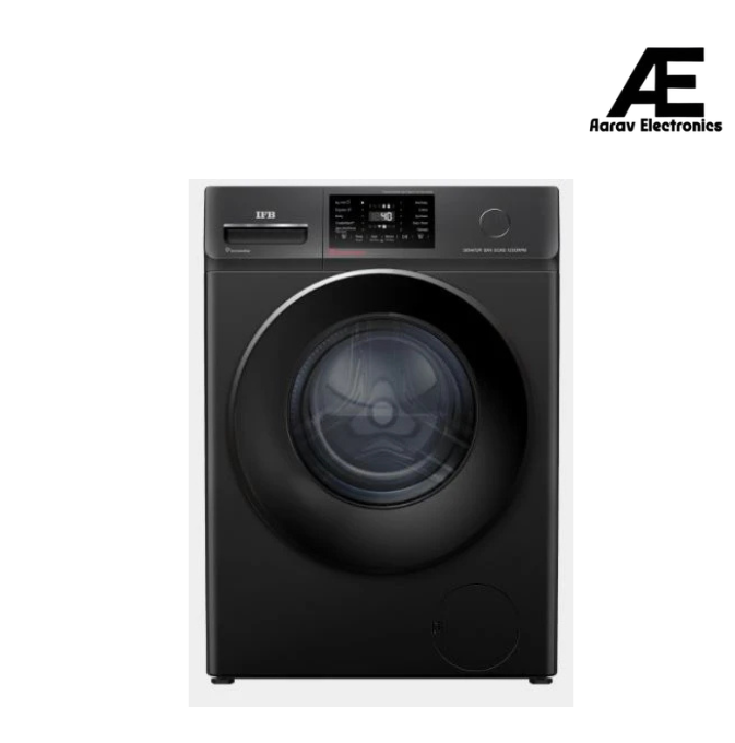 IFB 8 kg 5 Star with Steam Refresh program, 9 Swirl Wash, Eco Inverter, Touch Panel with AI Fully Automatic Front Load Washing Machine with In-built Heater Black  (SENATOR BXN 8012 CMS)