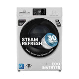 IFB 8 Kg 5 Star Powered by AI with 9 Swirl Wash, WiFi, Fully Automatic Front Load Washing Machine (SENATOR GXN 8012 CMS , Steam Refresh Program with Eco Inverter, Grey)
