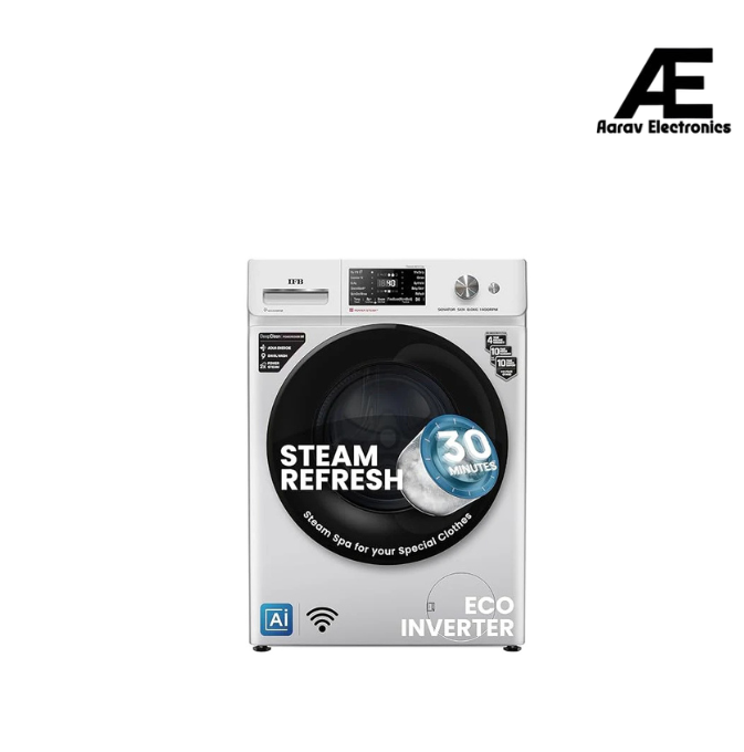 IFB 8 Kg 5 Star Front Load Washing Machine 2X Power Steam (SENATOR SXN 8014K CMS, 1400 RPM, 2024 Model, Rich Silver, Touch Control + Knob In-built Heater, 4 years Comprehensive Warranty)