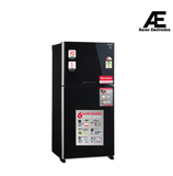 SHARP 613L 2 Star J-Tech Inverter Frost Free Double Door Refrigerator (SJGP60TBKEC, Glass Black, Plasmacluster Ions, Express Freeze, Hybrid Cooling)