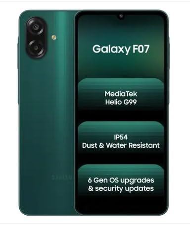 SAMSUNG Galaxy F07 (Green, 128 GB) (4 GB RAM)