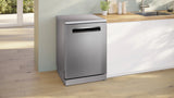Bosch SMP6HMI00I Built-in Dishwasher, 14 Place Settings, Home Connect, Intensive Kadhai Programme, Extra Dry, EcoSilence Drive, Multiple Wash Programs (Silver/Inox)